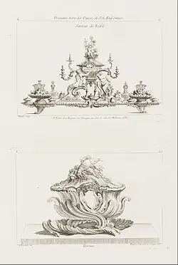 Designs for silver, Juste-Aurèle Meissonnier, 1740s