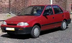 The second generation Suzuki Cultus sedan sold as the Suzuki Margalla