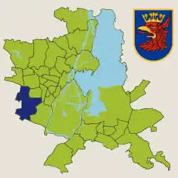 Location within Szczecin