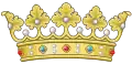 Coronet of Marquesses on helm and shield.