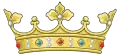 Noble coronet on helm and shield.