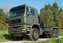 RMMV TG-MIL, a militarised MAN TGA 40.413 DFAS (6x6) truck