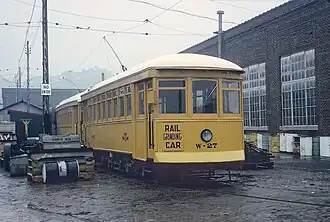 W-27 rail grinding car, 1965
