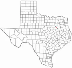 Location of Kerens, Texas