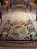 Grande Gallerie du Louvre carpet, No69, made in the Savonnerie between 1670 and 1685. On display at the Gobelins Manufactory.