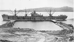 US Army unloading dock at Tatana Island