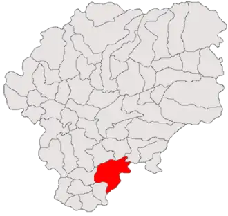 Location in Bistrița-Năsăud County