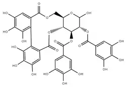 Chemical structure of Tellimagrandin I