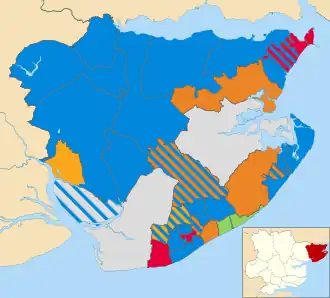 2011 results map