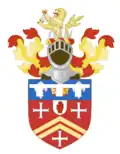 Arms of Sir Mark Thatcher, Bt's heir apparent Michael Thatcher[13]