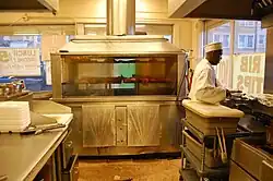 Aquarium smoker inside of the restaurant