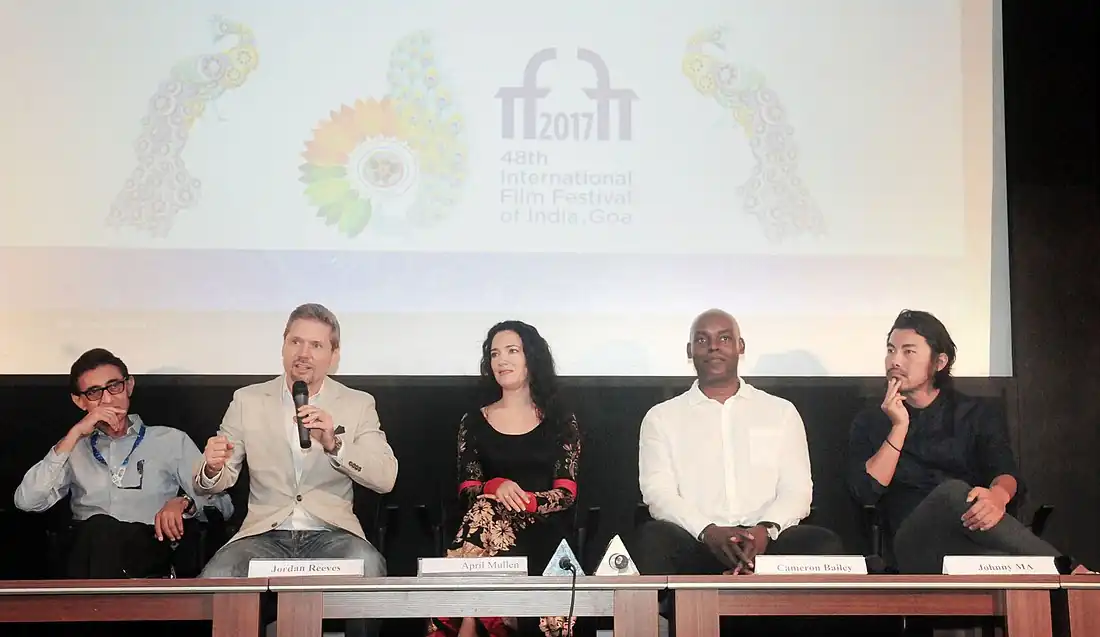 The Artistic Director Cameron Bailey along with the Cast and crew of the ‘Old Stone’, at the ‘Country of Focus Canada’ Press Conference, during the 48th International Film Festival of India (IFFI-2017), in Panaji, Goa.jpg