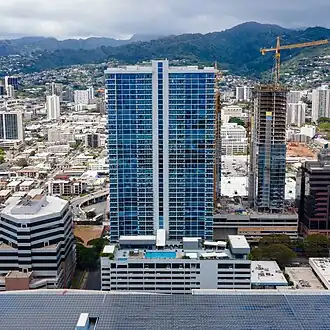 The Central Ala Moana tower in Honolulu, Hawaii