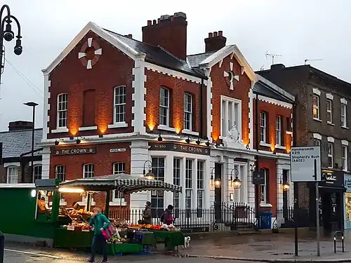 The old police station, built 1871, as a restaurant