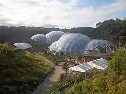 The Biomes (or eco domes) at The Eden Project in Cornwall