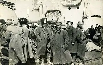 The Evacuation of Wrangel's White Army from Crimea in November 1920