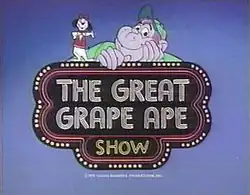 The title card for The Great Grape Ape Show