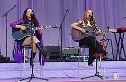 Marion Raven (left) and Marit Larsen (right)