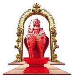Holy union of Siva and Parvathy in a Valampirishankh
