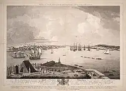 The Town and harbour as it appears from George's Island
