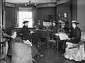 Officers of the Women's Royal Naval Service relaxing in their wardroom during World War&nbsp;I