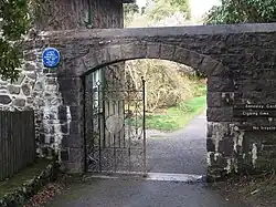 The entrance to the Annesely Walled Garden