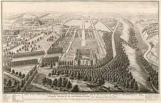 The west prospect of Chirk Castle c. 1733–1747