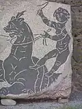 Mosaic with mythological creature