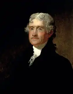 Thomas Jefferson by Matthew Harris Jouett, c. 1817-1827