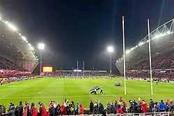 The northern end of Thomond Park is known as the "Ballynanty End"