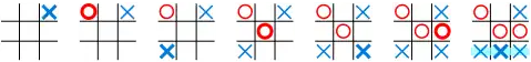 Game of Tic-tac-toe, won by X