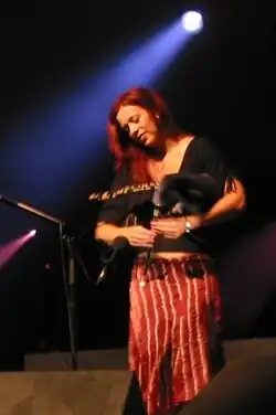 Kathryn Tickell playing Northumbrian smallpipes
