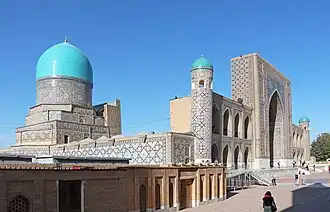 Side view of the madrasa