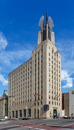 The Times Square Building in Rochester, NY by Ralph Thomas Walker (1930)
