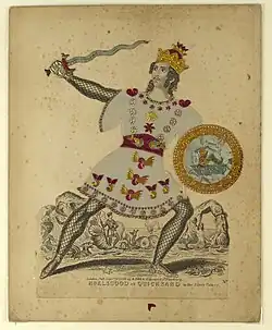 "Mr. Elsgood as Quicksand in The Silver Palace", dated 1859