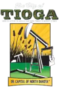 Official logo of Tioga, North Dakota