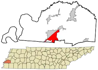 Atoka, Tennessee within Tipton County