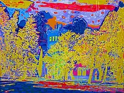 Tjaša Iris, Alberi, acryl on canvas, 90 x 120 cm, 2009