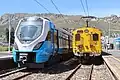 X'Trapolis Mega and Class 5M2 trains at Fish Hoek