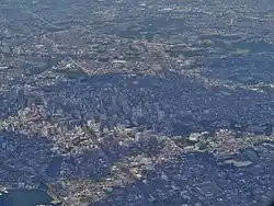 Aerial photo of Chūō-ku