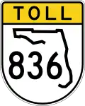 State Road 836 marker