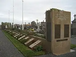 Ascq massacre victims graves, Ascq Communal Cemetery