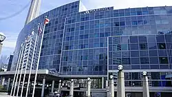 Marriott hotel connected to the stadium