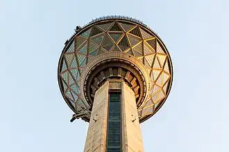 Milad Tower from below