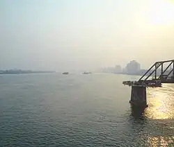 Crossing into North Korea on the Sino–Korean Friendship Bridge