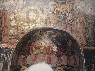 Fresco in St Paraskeva Church of Tranovalto