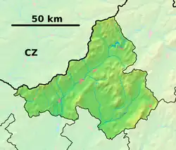 Handlová is located in Trenčín Region