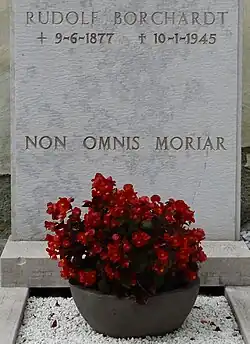 Rudolf Borchardt memorial in Trins, Tyrol