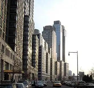 Riverside Boulevard looking south from 69th Street