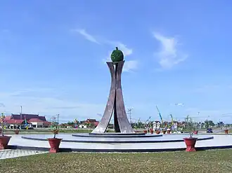 Durian monument in Kasongan, capital of Katingan